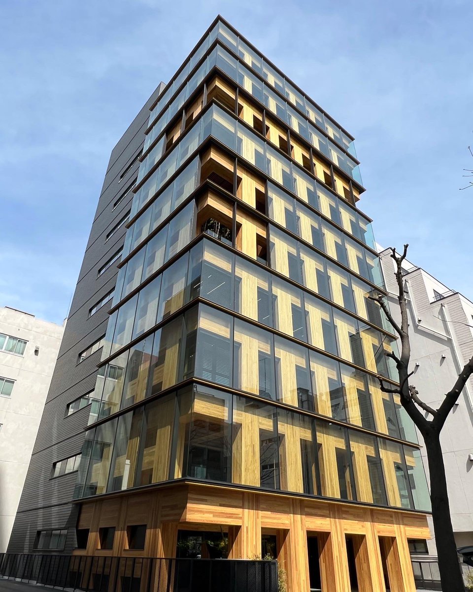 Port Plus, Japan’s first full-wooden high-rise structure with fire ...