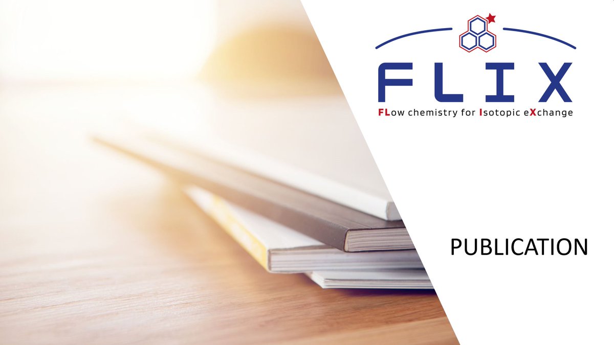 The CEA partner has published a new scientific work related to the FLIX project: ‘Easy-to-Implement Hydrogen Isotope Exchange for the Labeling of N-Heterocycles, Alkylkamines, Benzylic Scaffolds, and Pharmaceuticals’. 
More information on the website flix-h2020.eu.
