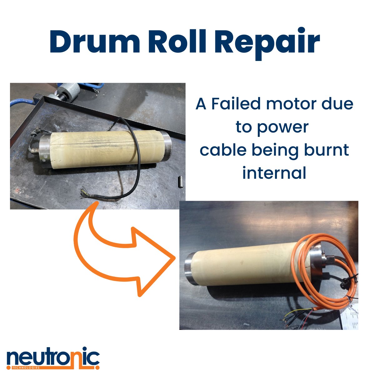 NeutronicTech's tweet photo. Drum Roll Emergency Repair 🚨
This Interroll Drum Roll was sent to our mechanical workshop recently, as an emergency repair. Have you got an emergency repair? Call 0845 180 0483
#emergency #emergencyrepair #drumrollrepair #Interroll #manufacturing #engineering https://t.co/oG1D5jKvaB