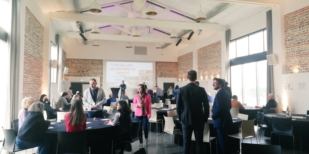LouisaRoque's tweet photo. @ScalianGroup #lesmatineesdelagilite #Toulouse c'est parti ! https://t.co/FRInffgYhQ