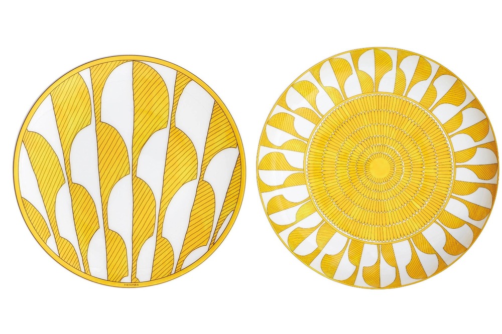 Fashion Press on Twitter: "エルメス“太陽”に着想を得た新作テーブルウェア「ソレイユ ドゥ エルメス」ヤシの葉や花が
