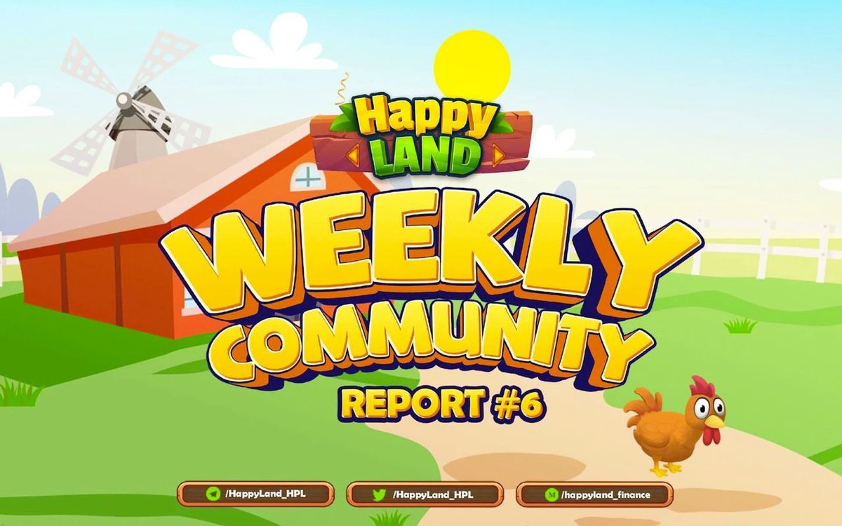 HappyLand_HPL's tweet photo. 🚀Here is this week's HappyLand Weekly Community Report. Learn more about what's happened, feature updates, and exciting news about upcoming events🚀
Check out our Weekly Community Report #6 covering the week 4th to 10th April 2022👉 https://t.co/4yz5FpSa7K
#HappyReport #P2E https://t.co/97waaWz4gT