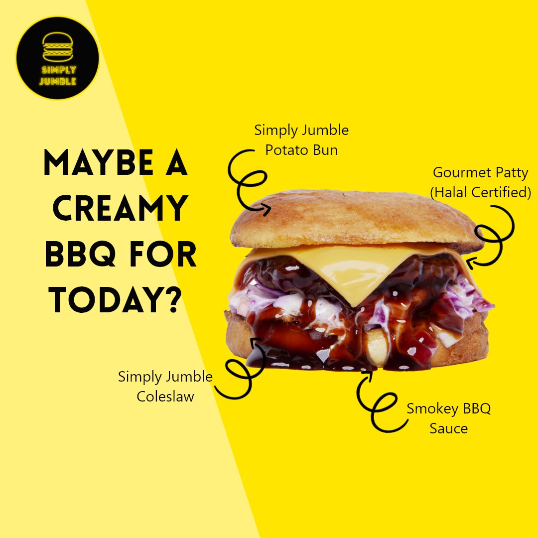 SimplyJumble's tweet photo. Craving rasa berlainan untuk hari ni? Try la Creamy BBQ Beef Jumble.

Operation Hours:-
🟡TUESDAY to SUNDAY: 5PM - 12AM🟡

📍Waze: Tapak Urban Street Dining Jalan Ampang

#simplyjumble #simplyjumblekl #burger #burgerkl #bukapuasa #ramadhan2022 https://t.co/aYUf7urR2R