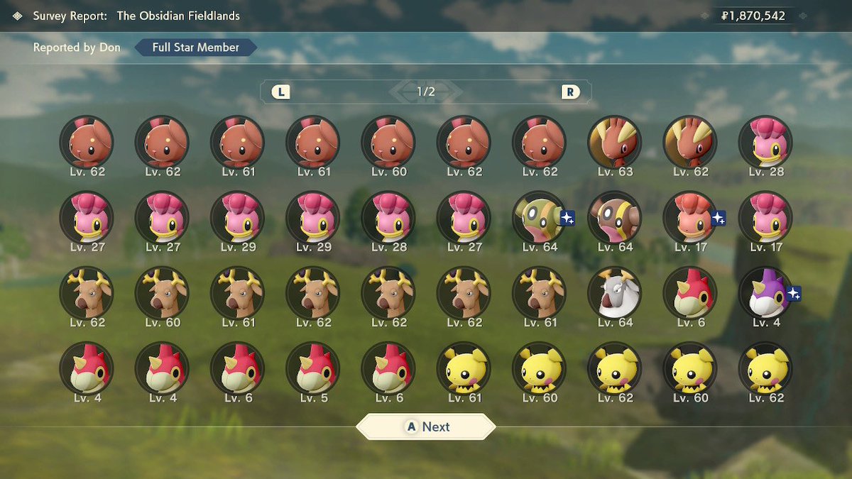 RealDonington's tweet photo. Well then 😶😶😶 been a massive day shiny hunting but this page was the best mass outbreak of the lot

#PokemonLegendsArceus #pokemon #shinypokemon #shinyworld #shiny https://t.co/HcUoBsIliR