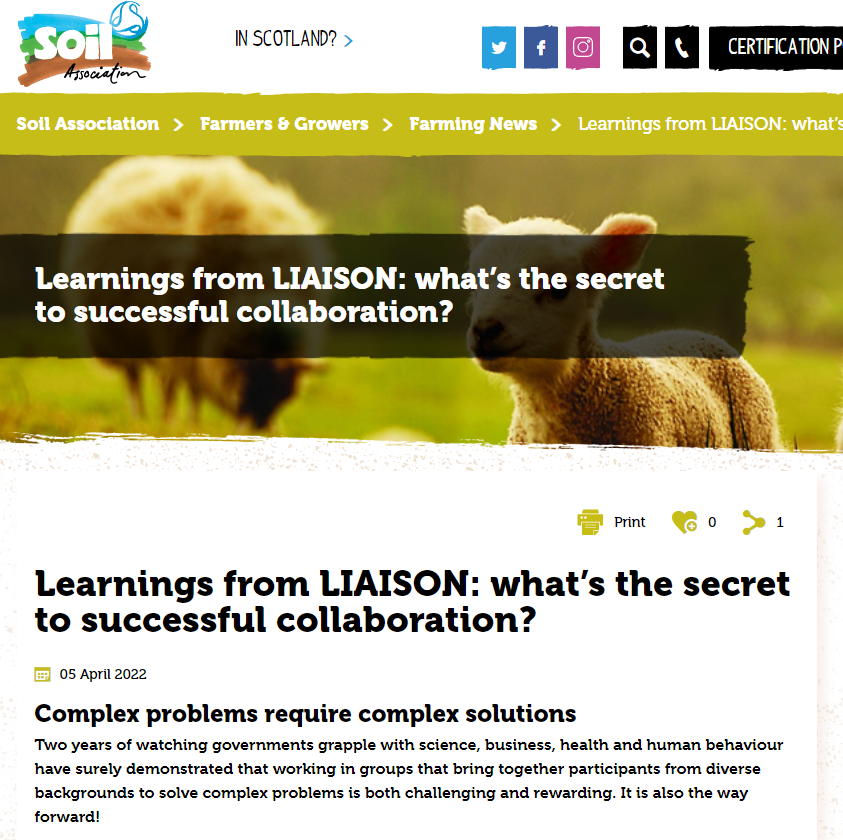 👏👏Excellent example from the @SoilAssociation of making full and effective use of #H2020 multi-actor project outputs -> notably the practice-orientated 'How to Guides' for #interactiveinnovation that were co-created by multiple partners in @liaison2020 soilassociation.org/farmers-grower…