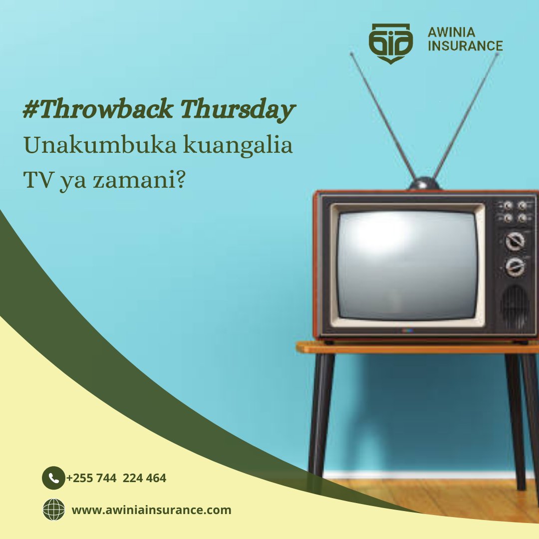 AwiniaInsurance's tweet photo. Were you there when this type of TV was being used?😉
#tbt #throwbackthursday #throwbackthursdays #throwback #oldtv #tv #television #takeyouback #iringa #songea https://t.co/E0EPmFvoBn