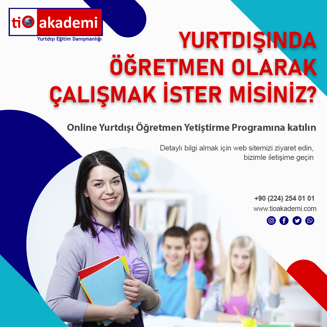Öğretmen Yetiştirme Programı'ndan alacağınız diploma ile yurtdışında öğretmen olarak çalışabilirsiniz. Web sitemizi ziyaret edin, detaylı bilgi alın:
tioakademi.com/teacher_traini…
#yurtdışıeğitim #öğretmen #pedagojikformasyon #formasyon #onlineeğitim #ingiltere #ingilteredeeğitim