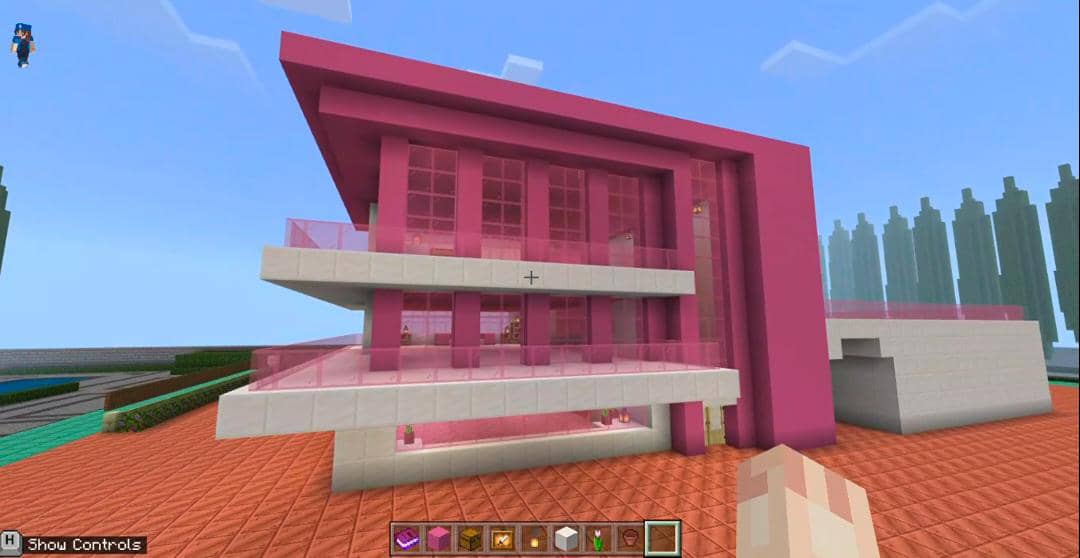teahtehah__'s tweet photo. This is my dream house #buildingchallenge Thank you
@mimmasayuti @nodooley @aaronmaureredu for introducing Minecraft Education Edition ✨
 I really enjoyed it 🥰🥰🥰
#GuruTwitterIPGKBM
#MinecraftEdu 
#FutureReadyLearner https://t.co/rY6abRRNdE