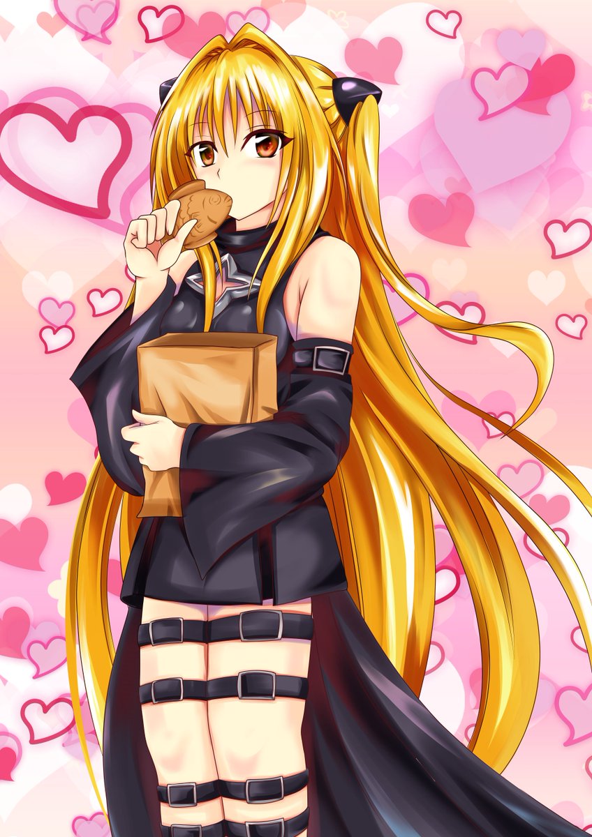 たいやきを食するヤミちゃん ＃Toloveる ＃金色の闇 ＃イラスト