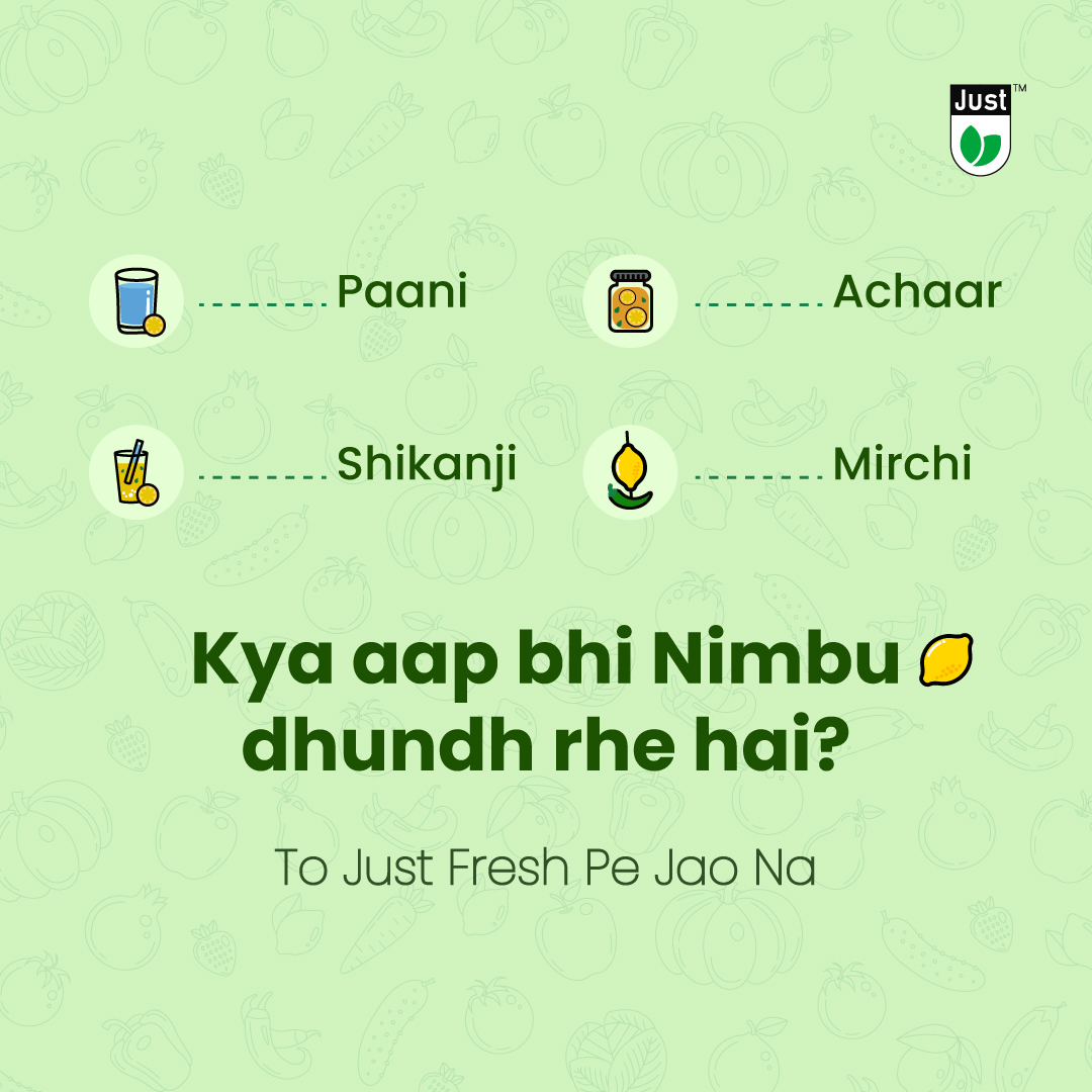 justfreshapp's tweet photo. BRB, making Nimbu shikanji from the lemons we bought from Just Fresh.
Download now - https://t.co/nOleK66x09
.
.
.
.
.
.
.
.
#YourFreshestChoice #Fruits #Vegetables  #justfresh #Fruitsandvegetables #FreshvegetablesIndia #LemonPrice #lemon #lemonpricehike #momentmarketing https://t.co/udejqJSEcg