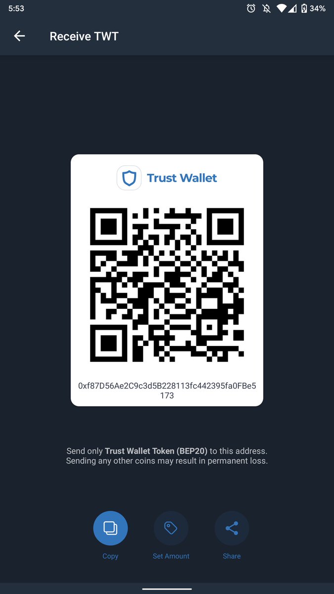 MichaelJCrypto's tweet photo. @trustwalletstrx 0xf87D56Ae2C9c3d5B228113fc442395fa0FBe5173 https://t.co/fb7Opbk0tB