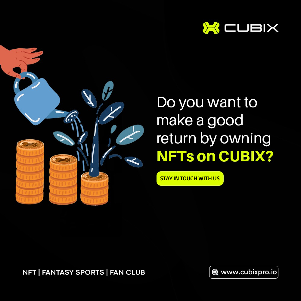 cubix_world's tweet photo. 💵🤑Do you want to make a good return by owning NFTs on CUBIX? 🔥💪
STAY IN TOUCH WITH US!
Check out:
🔗 Website: https://t.co/siUHUjphqv
🐤 Telegram: https://t.co/dtS28CfF9A
#NFTs #NFTgame #nonfungibletokens #FantasySports #fantasygame #sports #blockchain #cubixpro #token https://t.co/XIeA7qwH4R