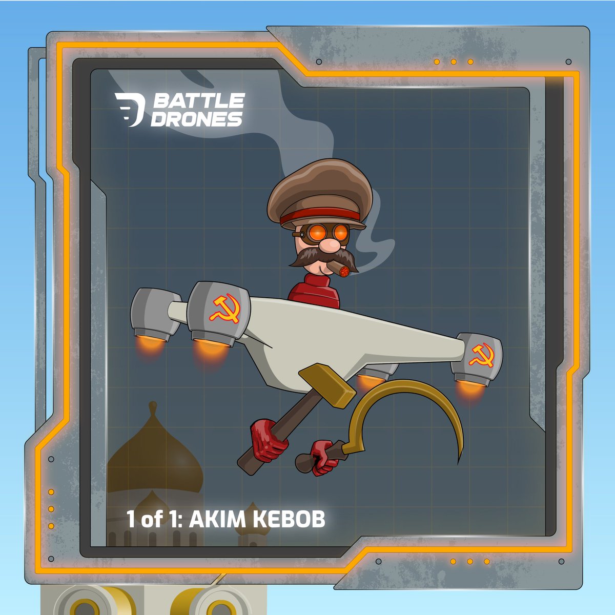 battledrones_io's tweet photo. Presenting our first 1 of 1 for Wave 2:

AKIM KEBOB 

Available in our mint! Will you be the lucky one who gets him! 🍀

Find out: April 21st
#BattleDrones #P2E #Solana #NFT $BATTLE https://t.co/6htqpR33Oy