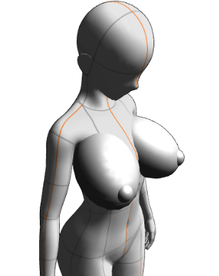 クリスタの体型ってバストサイズあまり大きくできないので別素材を合体させる等... 