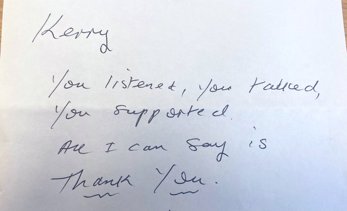 I have a drawer full of thank you cards, however, this simple letter brings the biggest smile to my face 😊