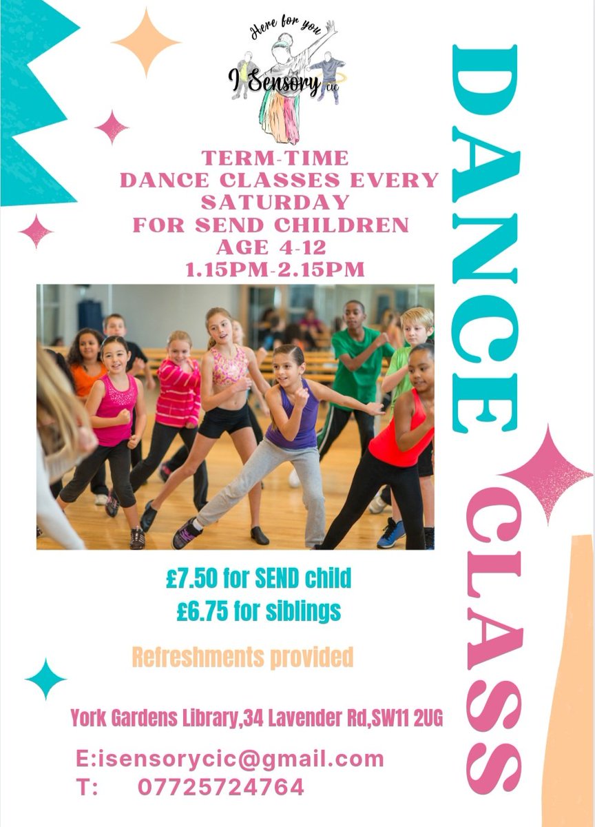 isensorycic's tweet photo. @isensorycic giving SEND/Autistic children under 12 the opportunity to express themselves through dance.
#yorkgardenslibrary #child #Battersea #Autisicchildren #sendchildren #Wandsworthcouncil #AutismAcceptanceMonth # https://t.co/IBS9IWOW5Z