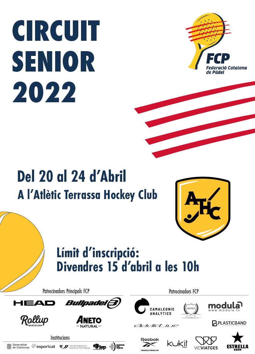 FCatalanaPadel's tweet photo. 🚨 ÚLTIMES 24h 🚨

⚠️ INSCRIPCIONS OBERTES ⚠️
Fins demà 👉10h

🏆 Circuit Català #SlamFCP
📍@clubtennisdaro 

🏆 Circuit #HEADPlayersFCP @HEAD_PADEL
📍CE Amposta

🏆 Circuit #SèniorFCP
📍 @AtleticTerrassa

Més informació
➡️ https://t.co/IWY8IjdaWu

#Pàdel #Català #MésPàdelQueMai https://t.co/gyOOsLCQjt