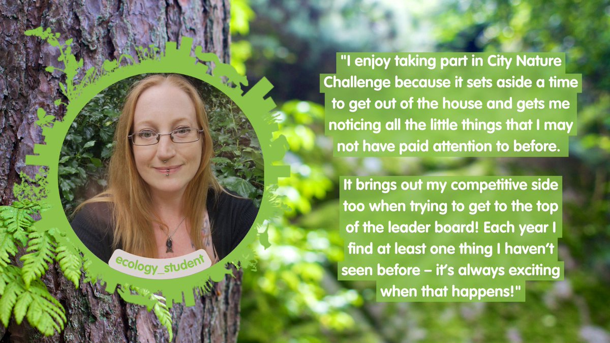 What do you enjoy about #CityNatureChallenge? 💚 We asked <a href="/ecology_student/">Cat Baker</a> aka Cat Baker what she loves most about the challenge! 

We're pleased to reveal that Cat will be leading some of our free guided nature walks in Bristol, as well as <a href="/eddrewitt/">Ed Drewitt</a> 🌿⬇️ eventbrite.co.uk/e/city-nature-…