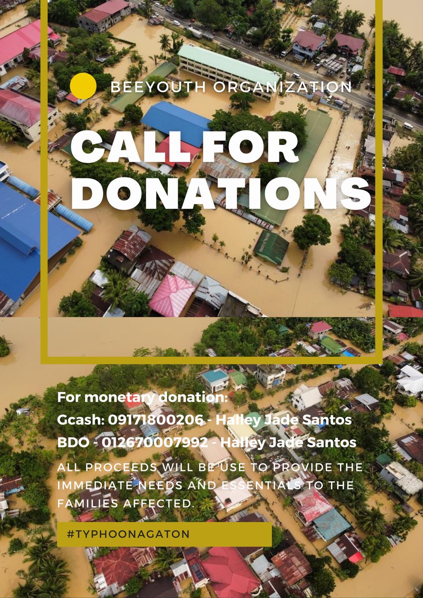 beeyouth__'s tweet image. Magandang Tanghali po. Humihingi po kami ng tulong para sa mga kababayan natin sa Visayas na nasalantaan ng bagyong Agaton. All monetary donations will be use to provide immediate needs and essentials to the families affected. PLS RT.

#LeyteNeedsHelp 
#CapizNeedsHelp 
#AgatonPH