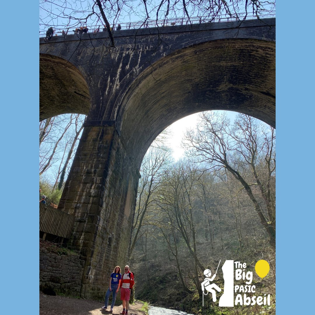 Take the leap and join #TeamPASIC for the first ever Big PASIC Abseil at Millers Dale Bridge 🧗‍♀️

Harriet from PASIC went to size up the bridge. Pictured here with Pete from <a href="/AbseilingD/">Abseiling Derbyshire</a>

Up for the challenge? Sign up today: eventbrite.co.uk/e/the-big-pasi…
