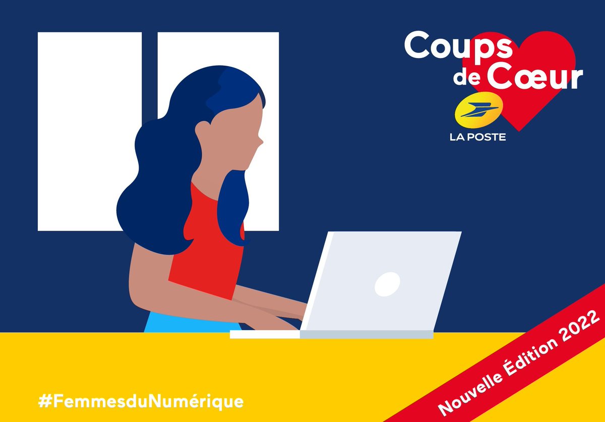 📢 [Prolongement appel à candidatures Coups de cœur #FemmesduNumérique ]
Femmes entrepreneuses du numérique, #LaPoste prolonge, avec la plateforme de financement participatif <a href="/Kissbankers/">KissKissBankBank</a> son appel à candidature jusqu'au 18 avril.
 
Pour postuler :▶️welcome.kisskissbankbank.com/coup-de-coeur-…