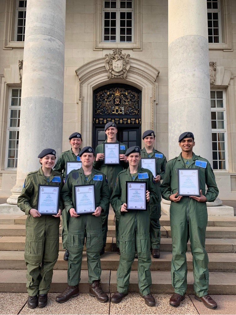 These magnificent 7 from <a href="/aircadetslaser/">Air Cadets LaSER</a> graduated on the latest <a href="/qaic_rafac/">QAIC - RAFAC</a> yesterday - many congratulations all and we look forward to you putting your new qualifications and experiences into use back on sqns, sectors and wings. 
(Photo courtesy of Emelia Jones 😇)