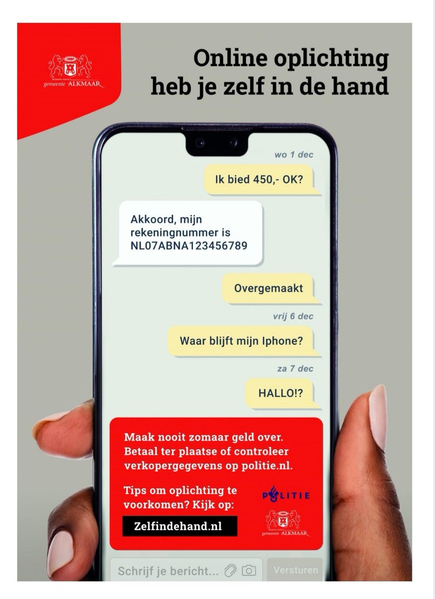 zelfindehand.nl
Goede inhoudelijke pagina met voorlichting over digitale oplichting. Stuur de link vooral door naar uw dierbaren die minder bekwaam zijn op dit vlak #oplichting