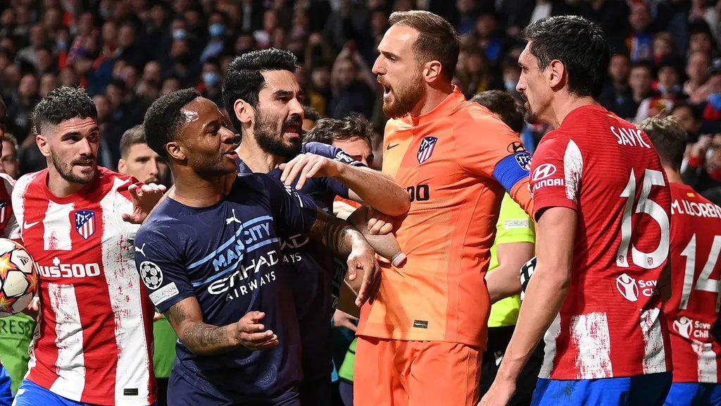 Bwinpe8's tweet photo. Man City survive brutal Champions League battle with Atletico Madrid - but at what cost? 🤔 https://t.co/0hDiV0wZBF