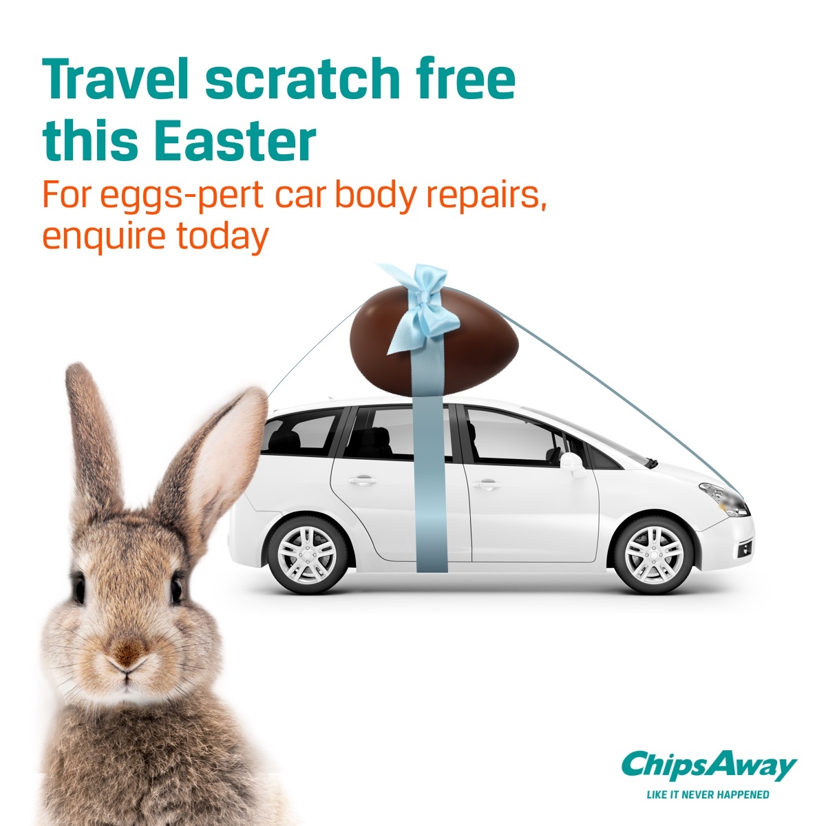 For 'eggs-pert' car body repairs, contact your local ChipsAway specialist! 🥚🐰

📱 chipsaway.co.uk/free-estimate