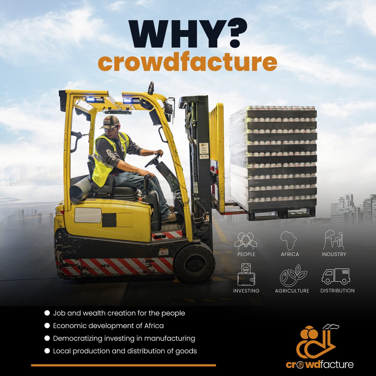 Crowdfacture's tweet photo. Africa is blessed with abundant natural resources and arable land. 

Crowdfacture is here to industrialise the continent. 

Be part of the vision today. https://t.co/lRhrhhrtmJ