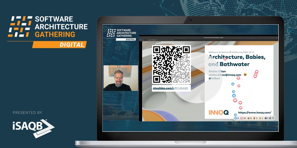 sag_conference's tweet photo. ๐ฝ๏ธ New on YouTube: #iSAQB board member @stilkov addresses hype cycles in the software architecture community in this keynote video from #SAGconf 2021.
Watch the video here: https://t.co/JdpnYeTqY8
#SoftwareArchitecture #SoftwareArchitectureGathering https://t.co/mW9FE5Ur9O