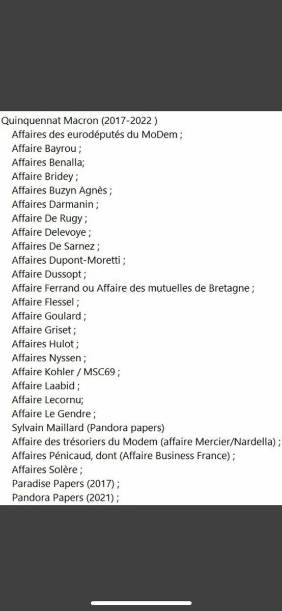 Ces dossiers auraient déjà dû entraîner sa chute !!

Je ne comprends même pas comment il a pu se présenter avec tout son passif et affaires à répétition 😡😡😡

Ça me met la RAGE

#McKingseyGate
#RothschildGate
#AffaireBenalla
#affairekholer
#MscCroisiere
#AffaireSDétat