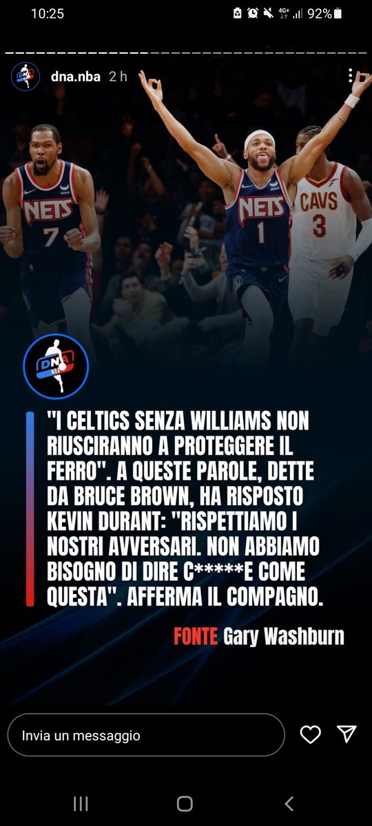 AlessandroDEcc1's tweet photo. @BruceBrown11 you'll be shut up after first round exit of the Nets
Celtics in SIX🍀🍀 https://t.co/DAabHrfSgu