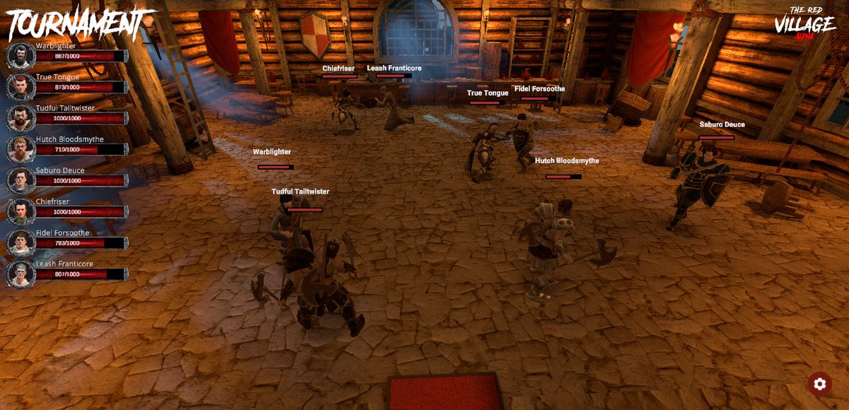 DeFiRocksYeah's tweet photo. Having great fun down at @TheRedVillage, the alpha launch seems to be going really well. 

Just be careful if you fancy a Mead after your fight. The village Inn can get  a bit rowdy! https://t.co/Dz3tfCdmrK