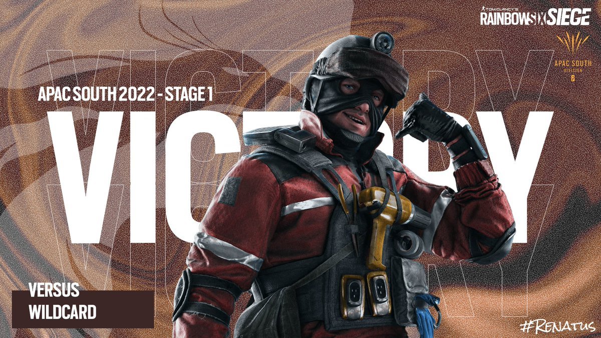 RenatusGaming's tweet photo. We end Stage 1 with a win after a hard-fought win against @Wildcard_GG. ✊

GGWP @Wildcard_GG! 🤝

A follow-up tweet will be made after the conclusion of Stage 1 concerning the team. 💪

#Renatus🐦 #R6APACL https://t.co/HYqX5AvtXi
