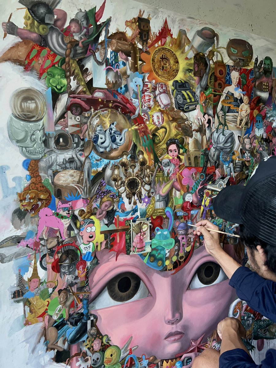 linecensor's tweet photo. GM,Have a nice day 🌈
89%WIP “BIT-BOY”
The story of my NFT world
Thank for Follow and RT🙇🏻‍♂️
@BitkubOfficial  #bitcoin #nftcollectors #NFTTHAILAND #linecensornft #painting #nft https://t.co/IDVvlUIAfi