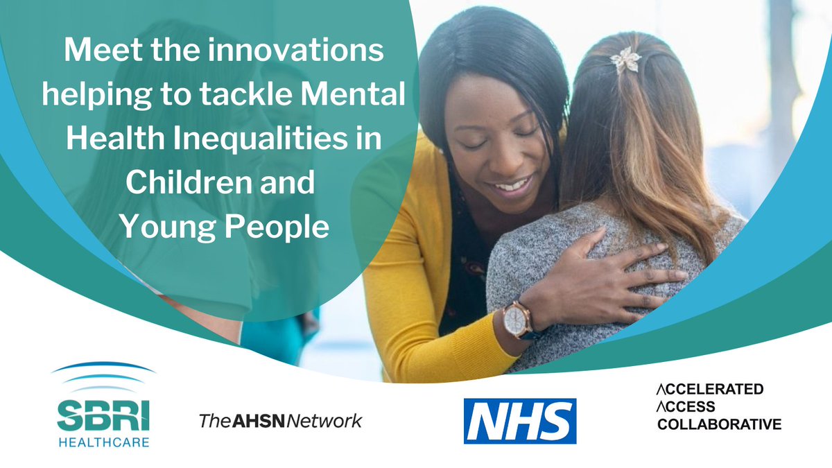 sbrihealthcare's tweet photo. £1.3 million of funding is awarded to 3 innovations to tackle Mental Health Inequalities in Children and Young People. In collaboration with @NHSE @AACInnovation and @AHSNnetwork. Read more: https://t.co/5ckMtcX2SZ
#COVIDrecovery #mentalhealth #CYPMH #healthinequalities https://t.co/1WxA332wLE
