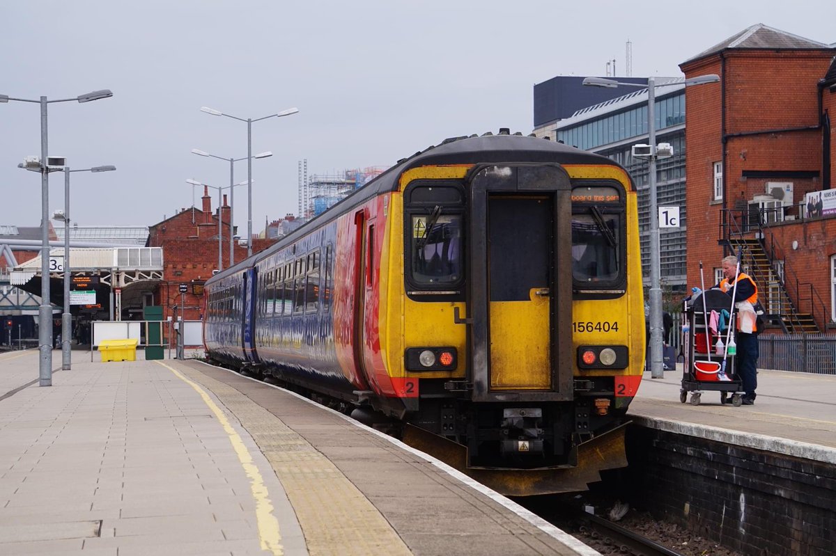 EMR trains at Nottingham Railway Station on Tuesday. <a href="/emr/">ｅｍｒ</a>