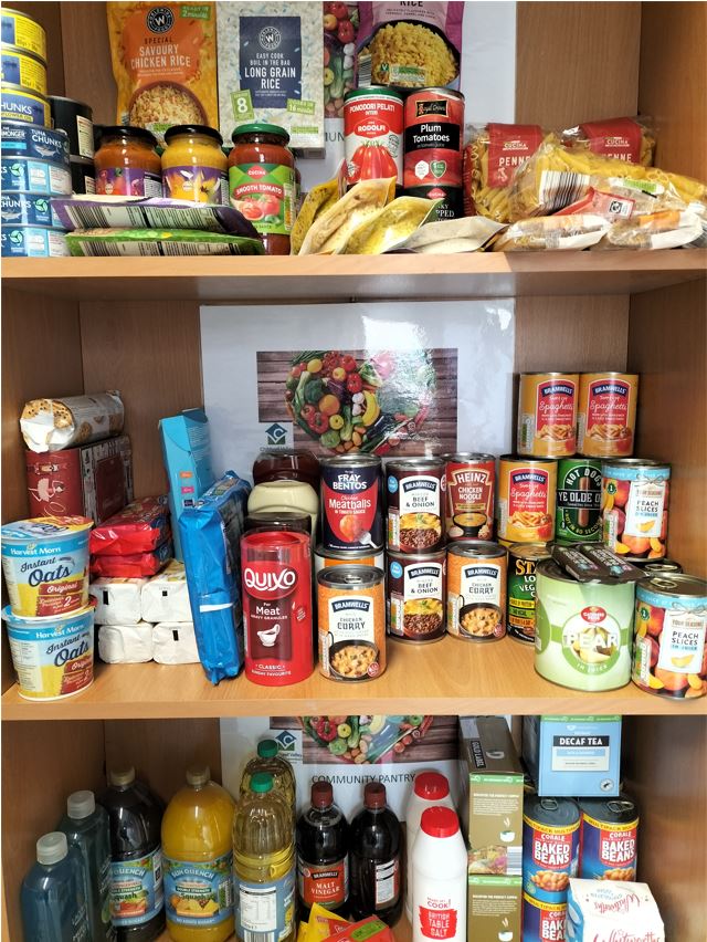 Childwall EMB have set up a small Community Pantry in their office reception area for residents who live on the Hartsbourne estate. There is no criteria and it’s totally free for them to use.