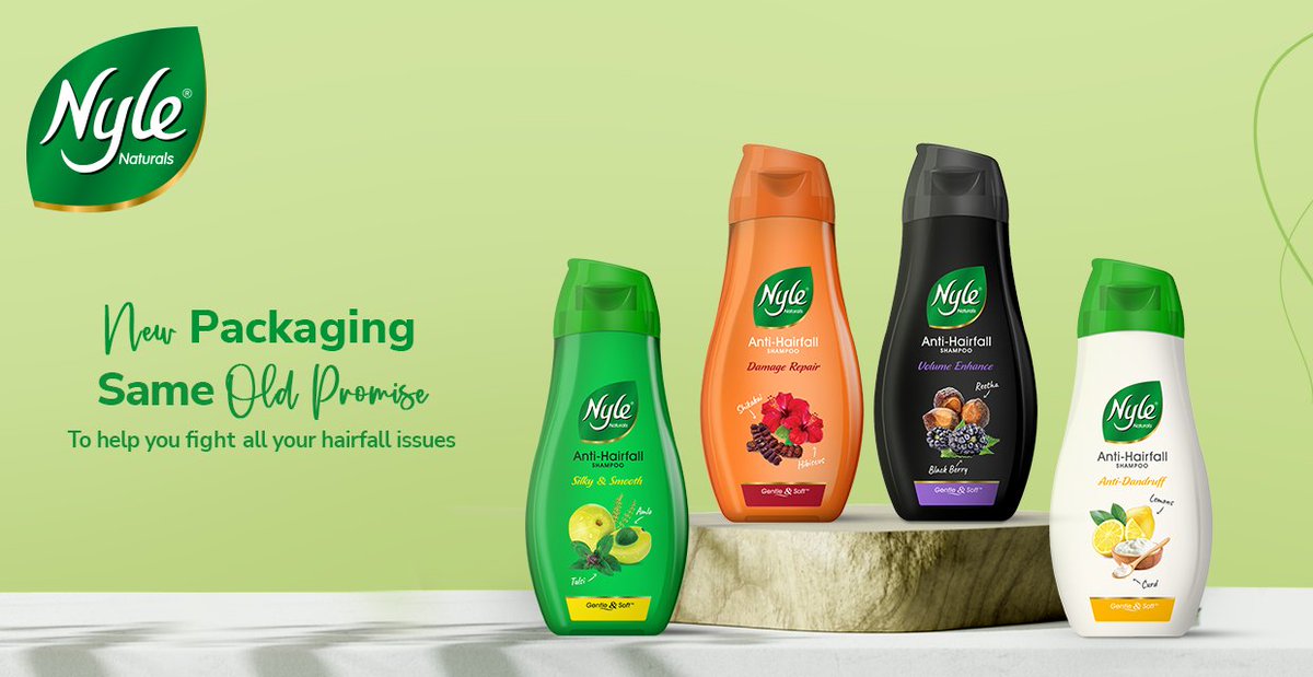 NyleNaturals's tweet photo. The best of natural ingredients are repackaged for your hair with the same old promise. Visit the link in bio to explore! #NatureKeLabSe
#NewLaunch #NyleShampoo #NyleNaturals #Nyle #NyleShampoo #NaturalIngredients #HairSolutions https://t.co/DWjYLNuGTU