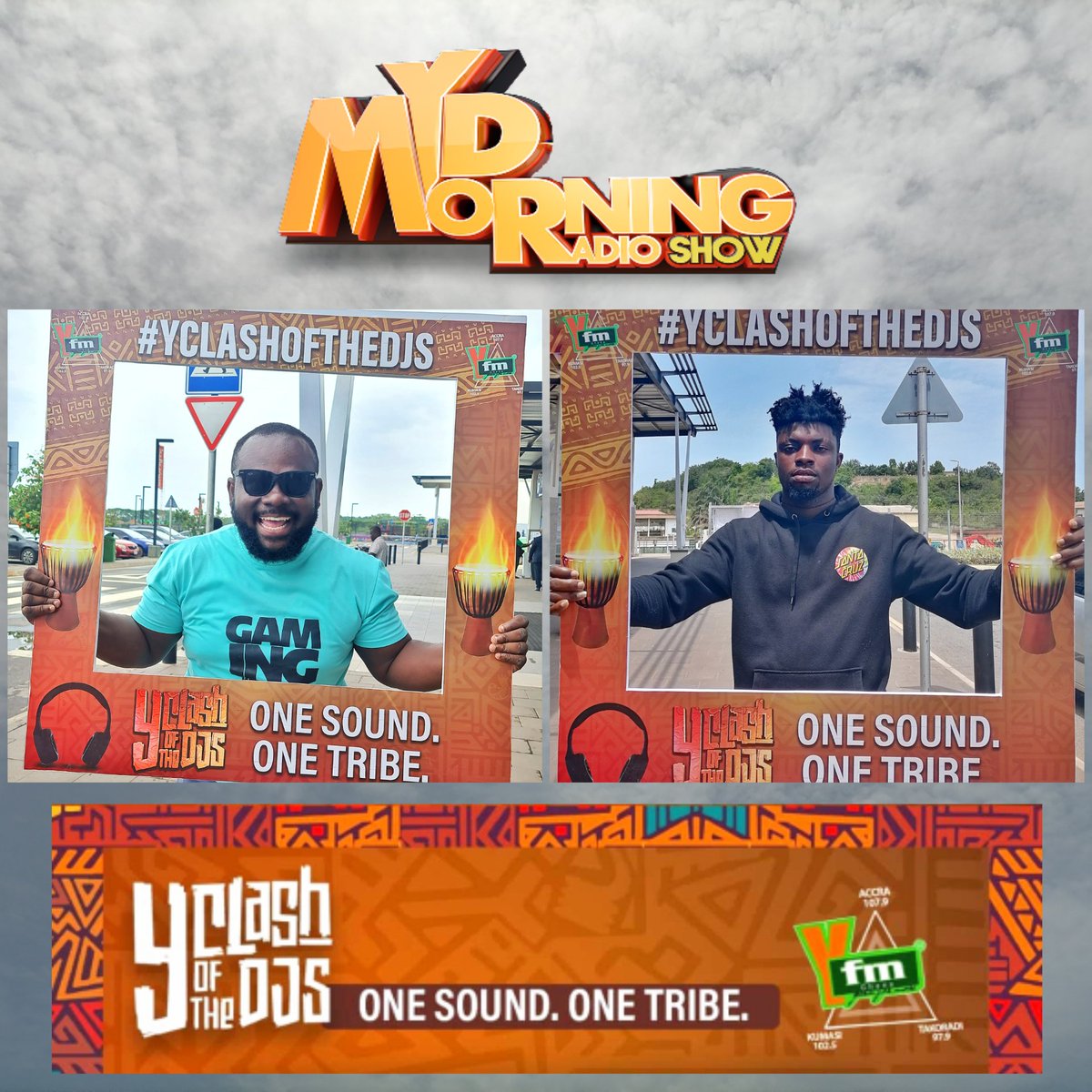 Let's make merry cos the weekend is upon us. Allow <a href="/DjCuebeatzGh/">Dj Cuebeatz Gh💥</a> &amp; <a href="/PKtheKingsman/">🎤 Mic Prof 🎤</a> to handle the airwaves, from 9am to 12pm. 

Lets operate on #MMRS 👏🏽🚀 

#YClashOfTheDjs 
#EasterInTadi