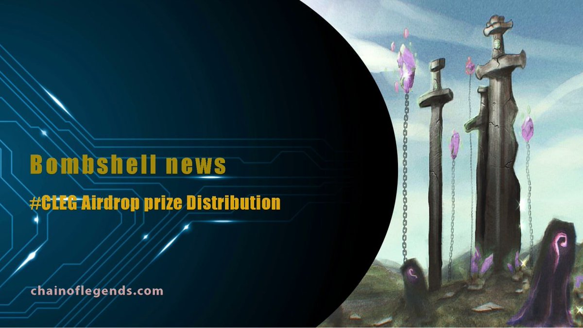 chainoflegends's tweet photo. 🎉👇 The Bombshell news 👇🎉

🎁 #Airdrop winners &amp; Referrers, All of the #CLEGs that you won will get distributed to your wallet addresses today 🤩

💚 We always keep our words
🤩 The final list of #winners (Edited): https://t.co/AvIWZVMwoi https://t.co/Didpm7Yghh