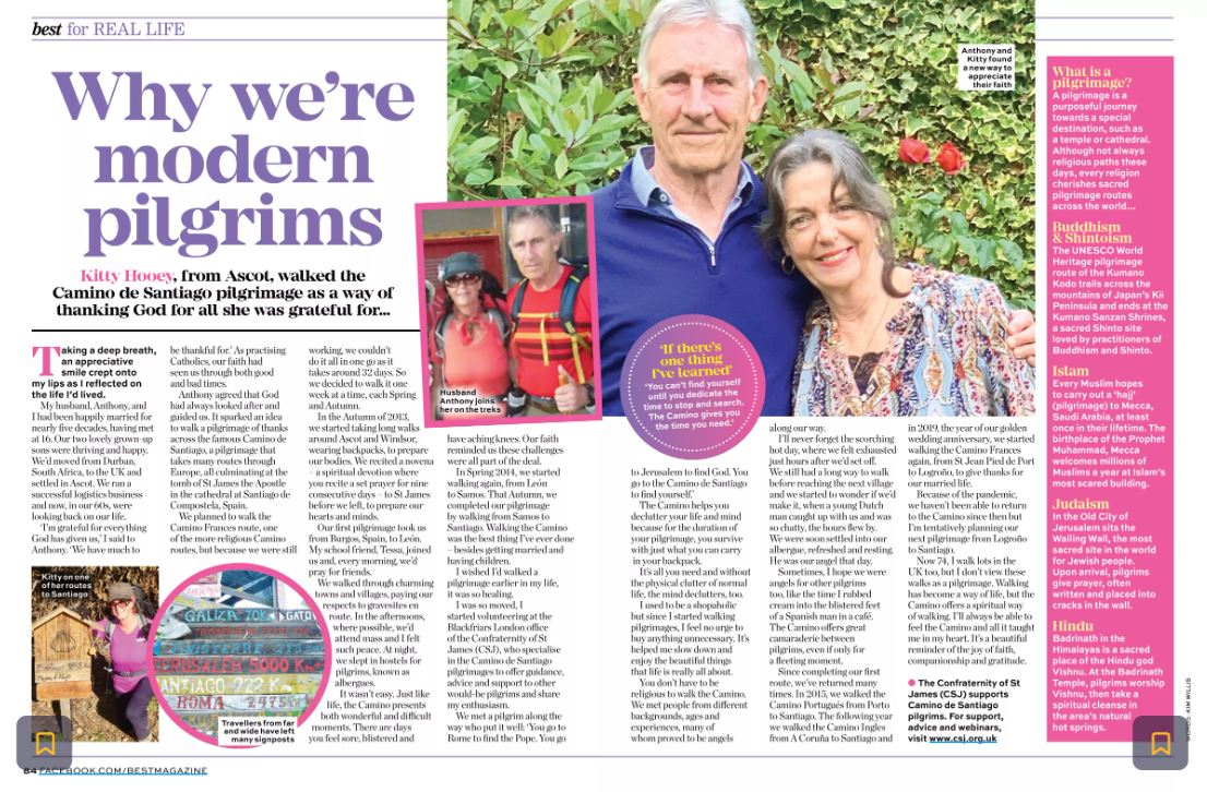 Camino Pilgrim - CSJ UK tweet media