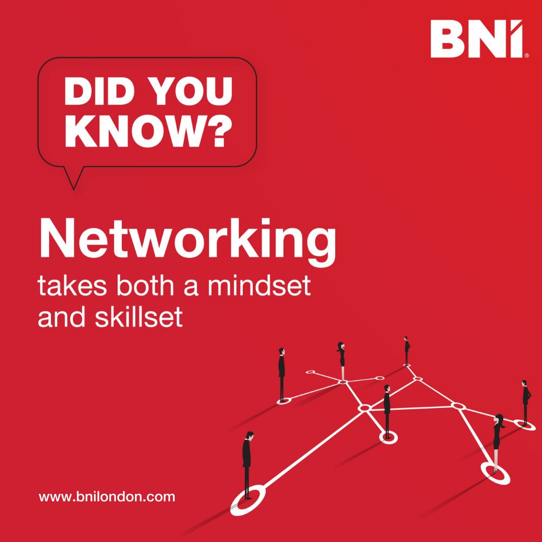 Combine the right mindset and skillset, and you can witness the magic of networking! #BetterTogether #BusinessNetworking