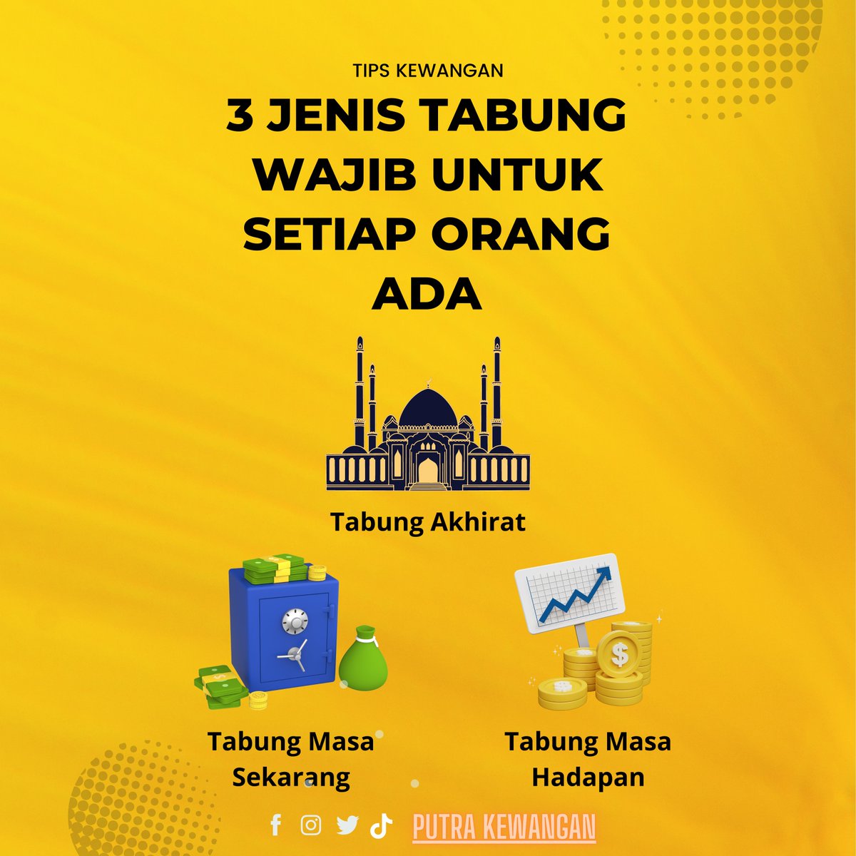 3 JENIS TABUNG WAJIB UNTUK SETIAP ORANG ADA

Link: facebook.com/PutraKewangan/…