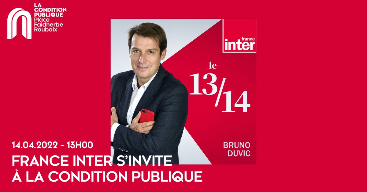laCPublique's tweet photo. | FRANCE INTER S'INVITE À LA CONDITION PUBLIQUE |
🎙Aujourd'hui à 13h venez vivre en direct le 13/14 de @franceinter depuis @laCPublique. Camélia du #Labo148 prendra la parole sur les élections et le vote des jeunes à #roubaix. https://t.co/0yiMN2BZyH