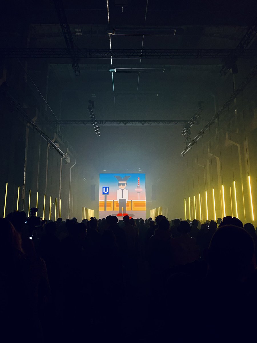 katesurfing's tweet photo. Last night was unreal - amazing event at Kraftwerk Berlin. So cool to see NFTs come to life. Amazing job @brtmoments 🚀 https://t.co/0QdAlolXXK