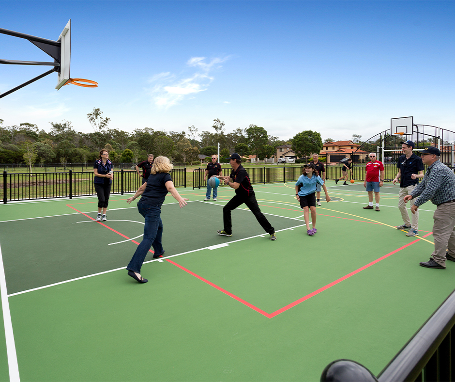 🏀Sport helps adults &amp; children reduce stress and depression. Why not add a sports area to your outdoor recreational space? View our guide on how to create your own #MUGA to suit your requirements with our ARENA products: hags.co.uk/en-gb/playgrou…

#OutdoorSports #SportsCourt