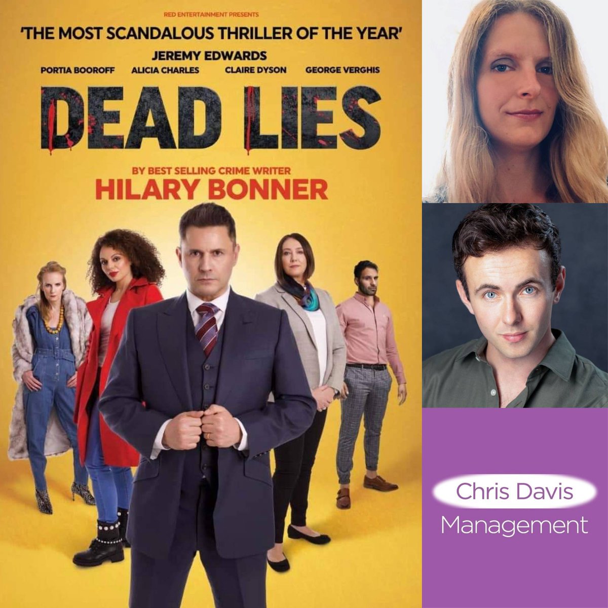 CDMLtdAgency's tweet photo. The UK Tour of thriller Dead Lies opens tonight at the Queen's Theatre, Barnstaple. The play produced by Red Entertainment features video design by client LOUISE RHOADES-BROWN (@LouRhoadesBrown) with OLLIE SELWOOD (@ollie_selwood) in flashback sequences. @RedEntsUK @QueensBstaple https://t.co/fo6TLUFnNz