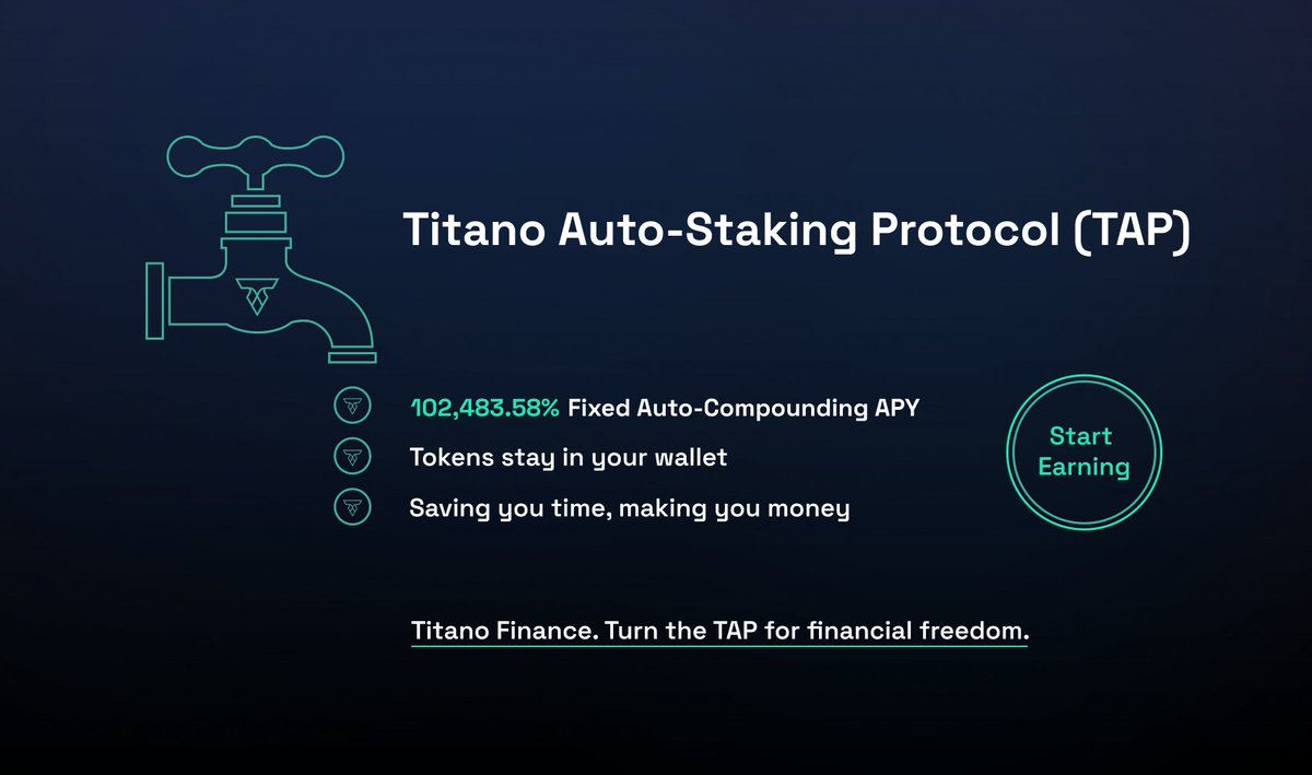 cryptonaut101's tweet photo. While forks are popping up left, right and centre, there is only one OG.

That OG is Titano Finance.

Thanks to @TitanoFinance I have 5 x $100 (USD) of $TITANO to #Giveaway later in the read.

🧵Titano, The Starter of them all👑

#titano #BSC #StakingRewards #cryptocurrency #DeFi https://t.co/tdMp5Mp27f